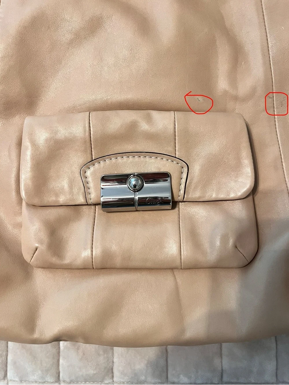 COACH Kristin Large Leather Slouch Hobo Convertible Crossbody Bag 14769